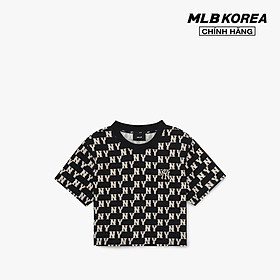 MLB - Áo croptop nữ cổ tròn tay ngắn Classic Monogram 3FTSM0433