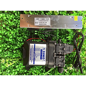 Mua Bơm đôi SUMO tăng gấp đôi áp lực Lưu lượng nước 9L/phút Nguồn tổ ong 12V 10A Tặng chuyển ống ra phun sương