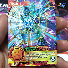 Thẻ Dragon ball Red Cell R 018 Xên bọ hung cấp 2 chưởng 1459 NF5 1-14