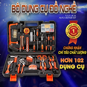 Bộ dụng cụ sửa chữa nhà cửa 102 chi tiết thép không gỉ cực bền - ShopToro - AsiaMart