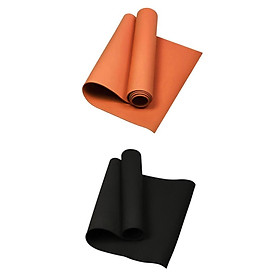 2 Pieces Thick Pilates Yoga Mat Non Slip Floor Exercise Mats for All Ages
