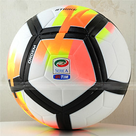 QUẢ BÓNG ĐÁ SERIE A 2020 MÀU ĐEN PHỐI CAM BÓNG ĐÚC SIZE 5