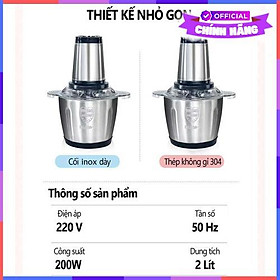 Mua Máy Xay Thịt Vouller Gia Đình Đa Năng 2 Lít - Tặng Kèm Móc Treo Đồ - Hàng Chính Hãng