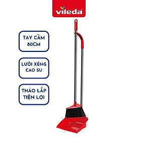 Bộ chổi quét nhà kèm xẻng hốt VILEDA tay cầm dài, tháo lắp tiện lợi