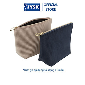 Túi đựng JYSK Krika eva polyester xanh đen màu cát R8xD23xC17cm