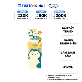 Dầu tẩy trang làm sạch sâu SOFTYMO (bản giới hạn_pokemon) (240ml)