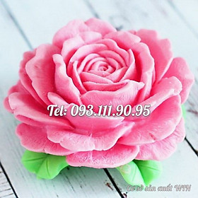 Mua Khuôn silicon làm bánh  rau câu Hoa hồng Korea - Mã số 1104