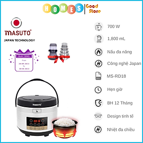 Mua Nồi Cơm Điện Tử MASUTO MS-RD18 Công Nghệ Nhật Bản Dung Tích 1.25L Công Suất 700W - Hàng Chính Hãng