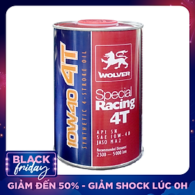 Dầu nhớt tổng hợp WOLVER SPECIAL RACING 10W-40 SN