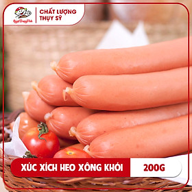 Xúc xích heo xông khói 12-15cm 50g/Smoked pork sausage200GR/PE