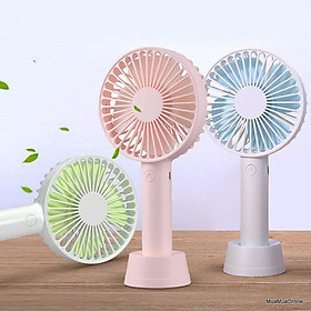 Mua Quạt Sạc Mini S2 4 Cánh Cầm Tay Có Đế