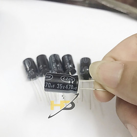 Mua Tụ Hóa Phân Cực LSHC 470uF 35V Màu Đen Gói 10 Con
