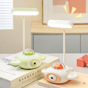 Đèn học hình thú lái máy bay kèm gọt bút chì