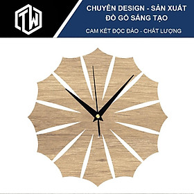 Đồng hồ gỗ treo tường TiTi Wood TWC20 Vintage Decor cao cấp