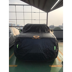 Bạt phủ ô tô Toyota Wigo chất liệu Polyester - màu đen cao cấp MACSIM màu đen - sử dụng trong nhà và ngoài trời