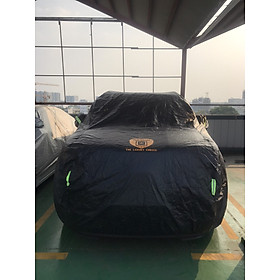 Bạt phủ ô tô Volkswagen Teramont 7 chỗ chất liệu Polyester - màu đen cao cấp MACSIM màu đen - sử dụng trong nhà và ngoài trời