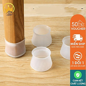 Mua Silicon tròn bọc bảo vệ chân bàn ghế deo dai bền bỉ chống trầy xước (set 4c)