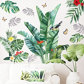 Mua Sticker Giấy Dán Tường Decal Dán tường Mẫu Hoa Lá Cực Xinh ZH018