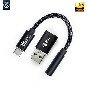 Bộ khuếch đại tai nghe BGVP T01S USB Type C đến 3,5mm Jack Audio Audio Audio Bộ giải mã kỹ thuật số 32bit 384kHz