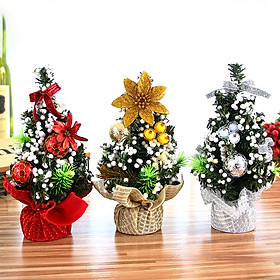 Mua Cây thông noel mini để bàn siêu đẹp 25cm
