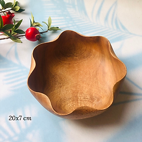 Mua  HÀNG MỚI VỀ  Bát Gỗ Keo Hình Bông Hoa 20x7 cm  Bát Đựng Trái Cây  Salad Ngon Miệng  Phụ Kiện Nhà Bếp  Chụp Ảnh Decor