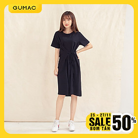 Đầm váy nữ DA1010 GUMAC thiết kế thắt dây eo