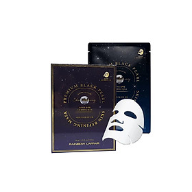 Hộp 10 Mặt Nạ Ngọc Trai Chống Lão Hóa, Ngừa Mụn - Ung Thư Da Rainbow L'affair Premium Black Pearl Skin Refining Mask 300ml