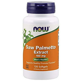 Viên Uống Now Saw Palmetto Extract (Cây Cọ Lùn) 160mg Hỗ Trợ Đường Tiết Niệu