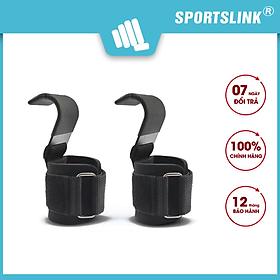 Quấn cổ tay có móc thép hỗ trợ nâng tạ, kéo xà, tập xô GE035 Sportslink