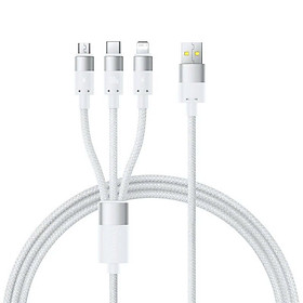 Mua Cáp Sạc Đa Năng Baseus StarSpeed 1-for-3 USB-A to Type-C IP Micro 100W/2.4A/18W (1.5m)  hàng chính hãng