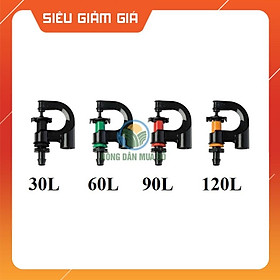 Mua Bịch 100 Béc tưới G5 cải tiến Tặng kèm nối 6mm