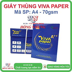 [ HỒNG NHUNG ] Giấy in Viva Paper A4, Định lượng 70gsm - Giấy thùng, trắng mịn, không lo kẹt giấy