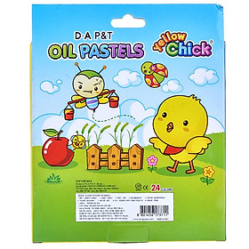 Bút sáp dầu gà 24 màu Yellow chick D-A P&T