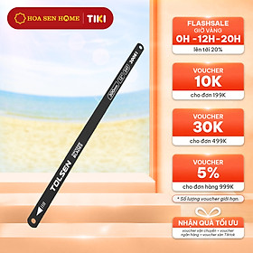 Mua Lưỡi cưa đen (10 lưỡi) 30061 TOL số lượng răng 24T  chất liệu thép cacbon xử lý nhiệt  màu đen  kích thước 300 x 12 mm / 12   x 1/2   - Hoa Sen Home - Hàng chính hãng