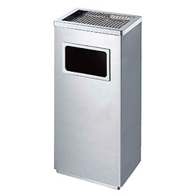 Mua Thùng Rác Inox Gạt Tàn Vuông  - 240x240x610H