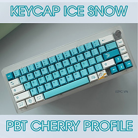 Mua Keycap Cho Bàn Phím Cơ  Ice Snow Thick PBT Cherry Profile 125 Phím