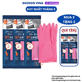 Mua Mua 3 Tặng 2 Đôi Găng Tay Cao Su Tự Nhiên Hàn Quốc Có Móc 31cm