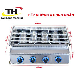 Mua Bếp nướng 4 họng đốt ngắn