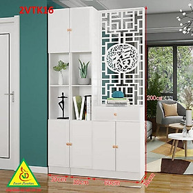 Mua Tủ kệ trang trí kiêm vách ngăn phòng khách   nhà bếp 2VTK16A - Nội thất lắp ráp Viendong Adv
