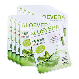 Bộ 10 mặt nạ lô hội dabo first solution mask pack aloevera