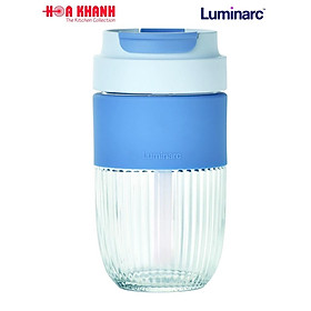 Ly Thủy Tinh Có Nắp Coffee Cup Luminarc Blue 500ML - V2209