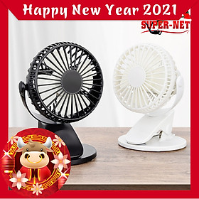 Quạt Mini Thông Minh màu đen dùng pin, sạc USB Tiện Dụng-Món quà thời trang và thể thao Cầm Tay Để Bàn Siêu Nhỏ Gọn
