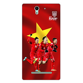 Ốp lưng dẻo AFF Cup cho Sony Xperia C3 _Mẫu 1