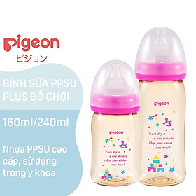 Bình Sữa PPSU Plus Pigeon Hình Đồ Chơi 160 240ML