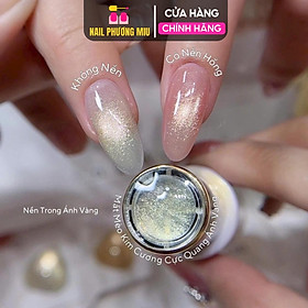 Sơn Mắt Mèo Kim Cương Cực Quang Ánh Vàng SJY007 Làm Nail, Sơn Gel Ánh Sao Vàng Trong Suốt Sheng Jia Yu Mẫu Mới tráng gương Sáng Lấp Lánh