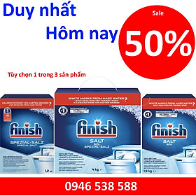 Muối rửa chén Finish Dishwasher Salt 4kg - muối rửa bát finish 4 kg, muối finish 1.2kg, muối finish 1.5kg - Muối rửa bát finish 1.2kg - Nhập khẩu Đức