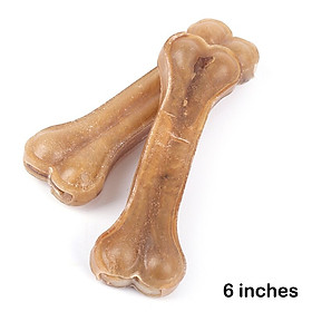 Xương Canxi Da Bò Cho Chó Gặm Làm Sạch Răng Giúp Răng Chắc Khỏe Dog Chews - 6 inch