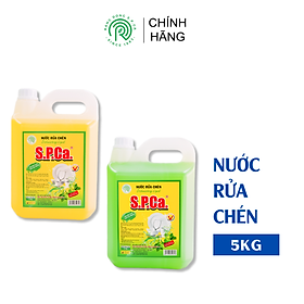 Nước rửa chén s.p.ca 5kg - chanh & trà chanh
