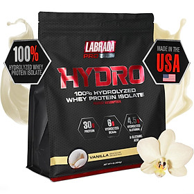 Labrada Pro Series HYDRO | 100% Hydrolyzed Whey Protein Isolate | 30g Protein, 6g BCAA, 4.5g Glutamine | Hấp Thu Nhanh, Tinh Khiết, Không Đường & Không Lactose