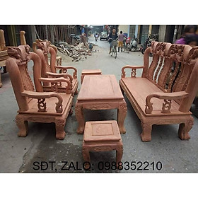 Mua Bộ bàn ghế gỗ phòng khách minh quốc đào gỗ hương đá